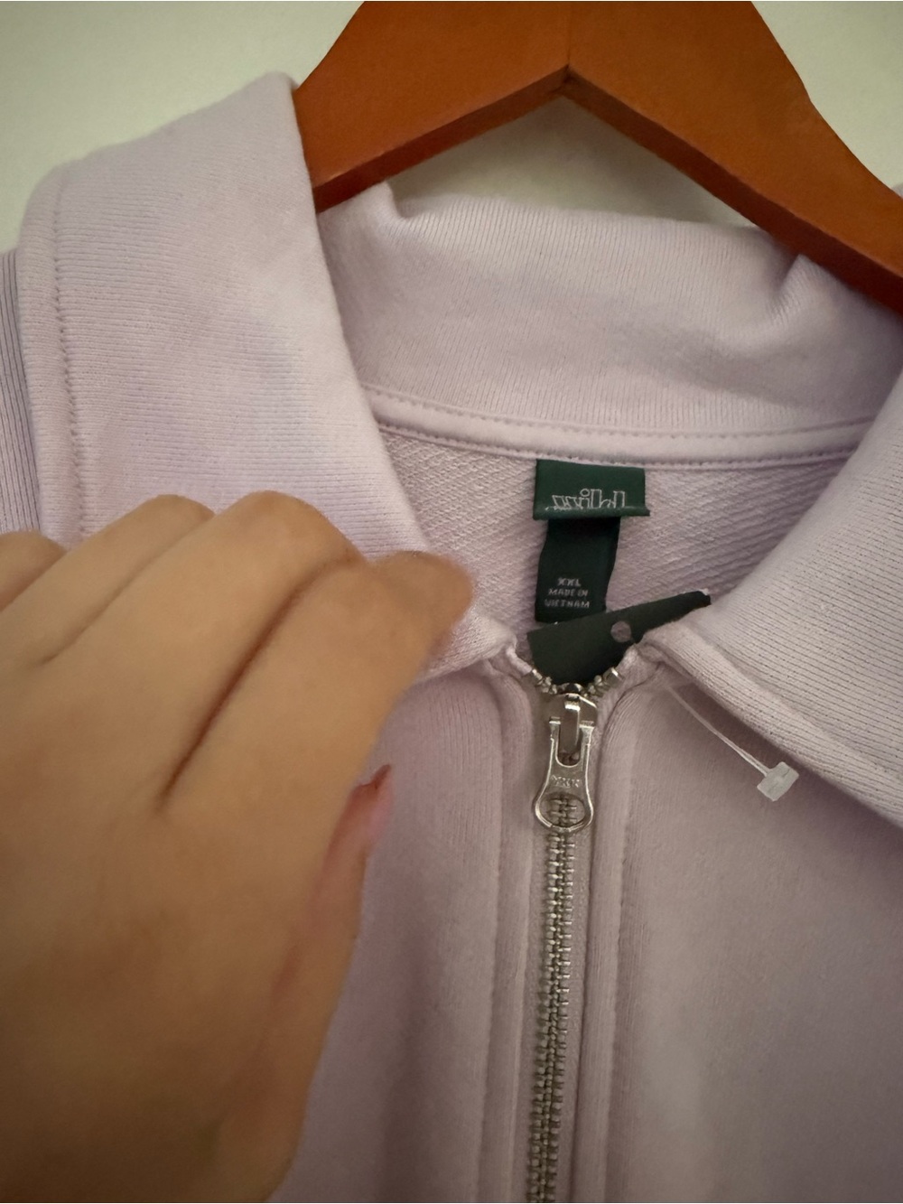 Wild Fable Quarter-Zip Sweatshirt – XXL – Lavender - Picture 2 of 2